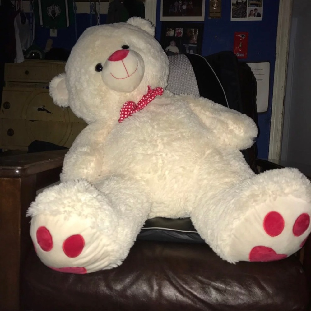Large 35 inch plush stuffed teddy bear